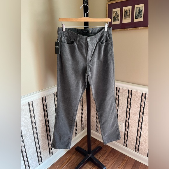 NWT Ralph Lauren Women’s Mid Rise Corduroy Straight Fit Grey Jeans Pants 14 - Picture 7 of 14